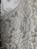LACE DRESS IN TAUPE