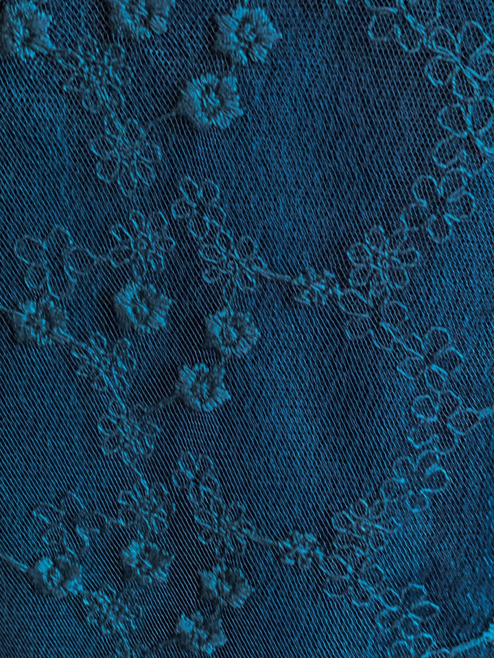 Uptown Sweet Moments Blue Teal Lace Top----------SALE