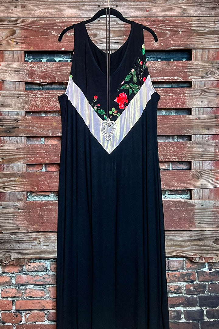 BLACK MAXI DRESS 2X ( 18-20)SIZE-----------SALE