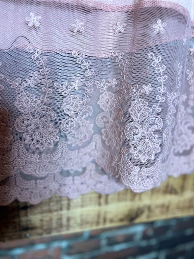 Magic In My Heart Lace Slip Dress Extender in Apricot