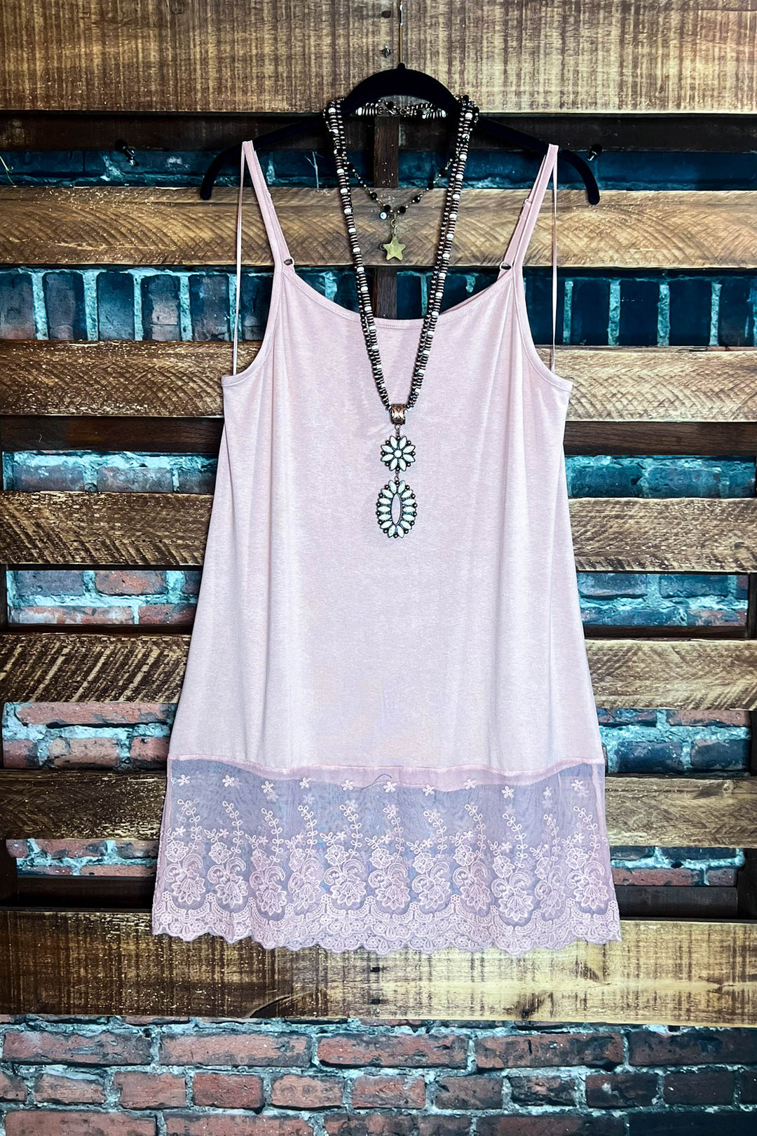 Lace Slip Dress Extender in Apricot-----------Sale