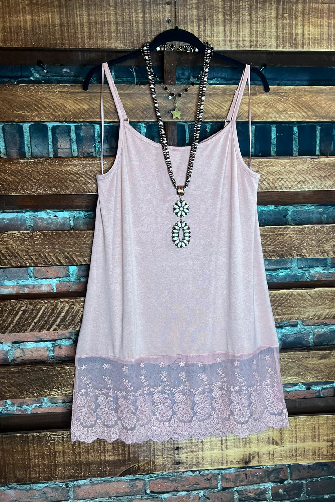 Lace Slip Dress Extender in Apricot-----------Sale