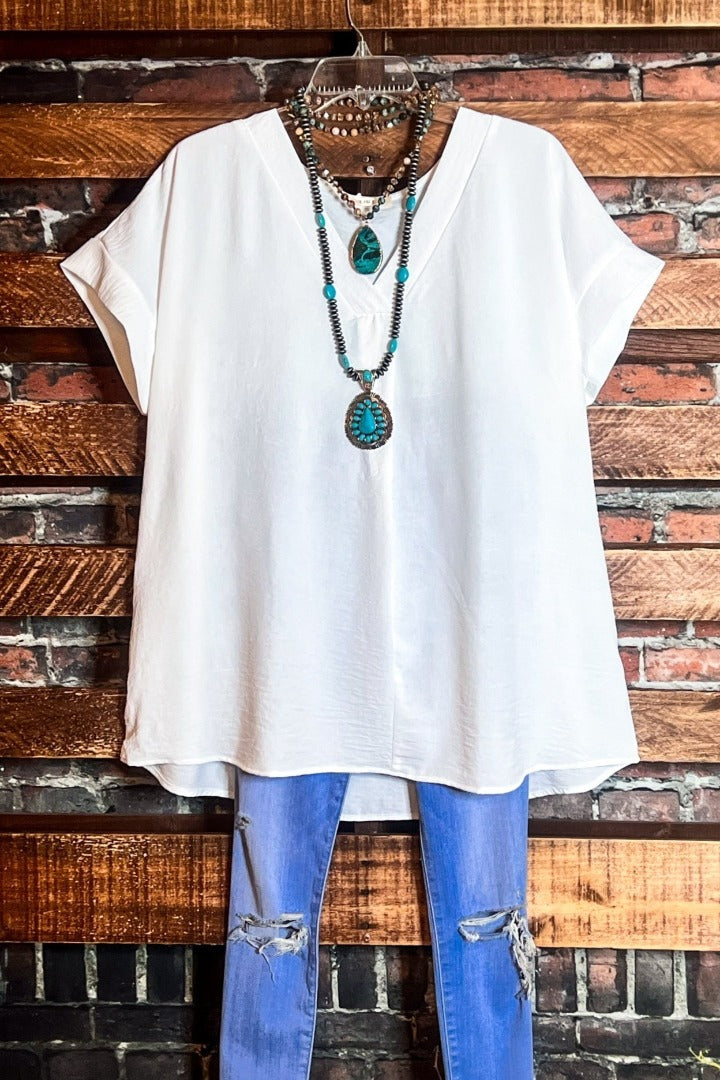 SIMPLY PERFECT TOP IN OFF WHITE-------SALE