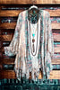 Like a Love Song Vintage-Inspired Lace Cardigan in Beige Turquoise