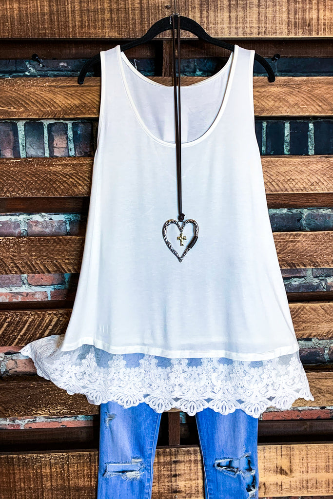 Full Of Grace Lace Slip Dress Extender Top in Off White – Life is Chic  Boutique