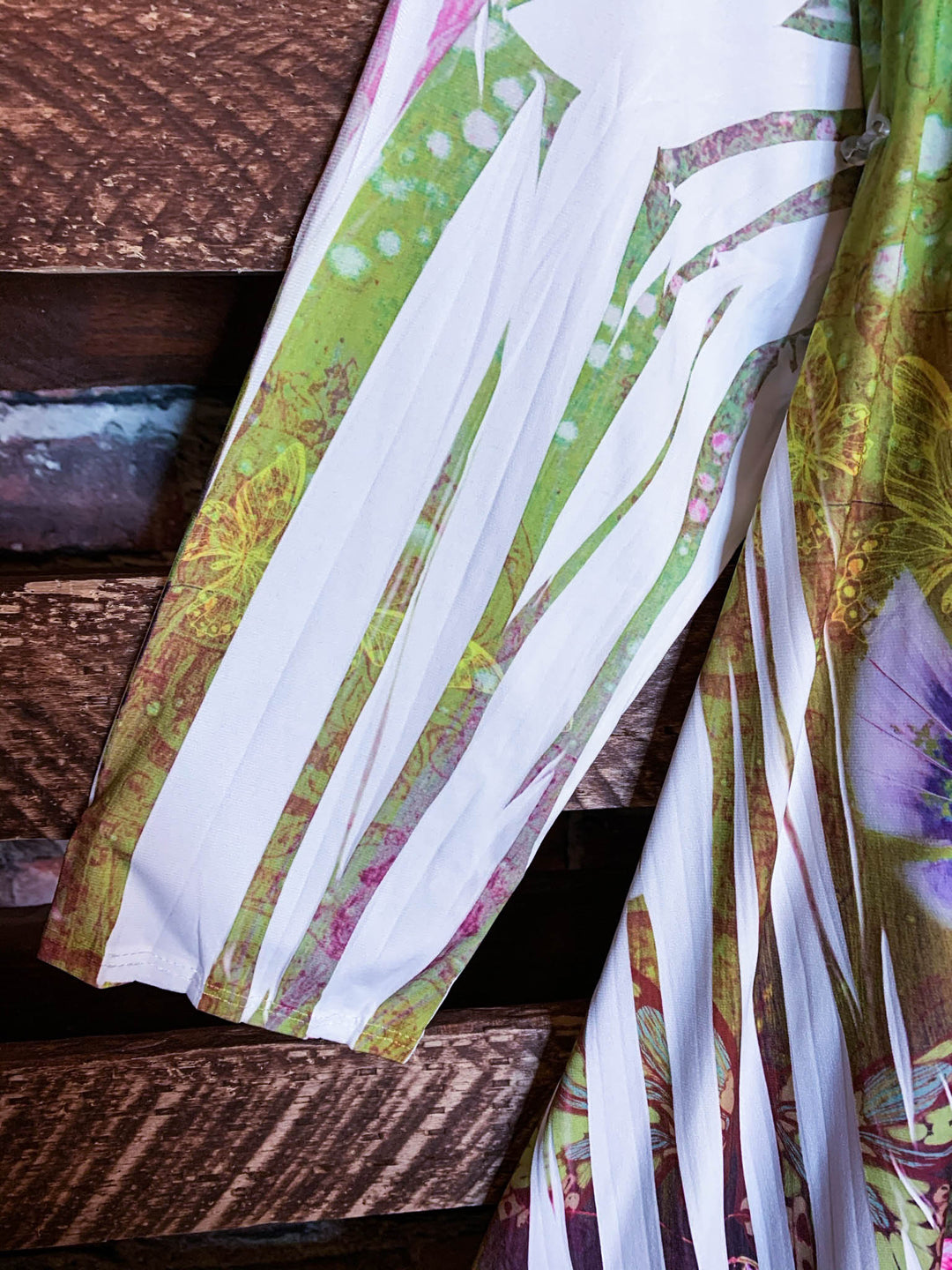 Pretty Crystal & Multi-Color Print Tunic -------Sale