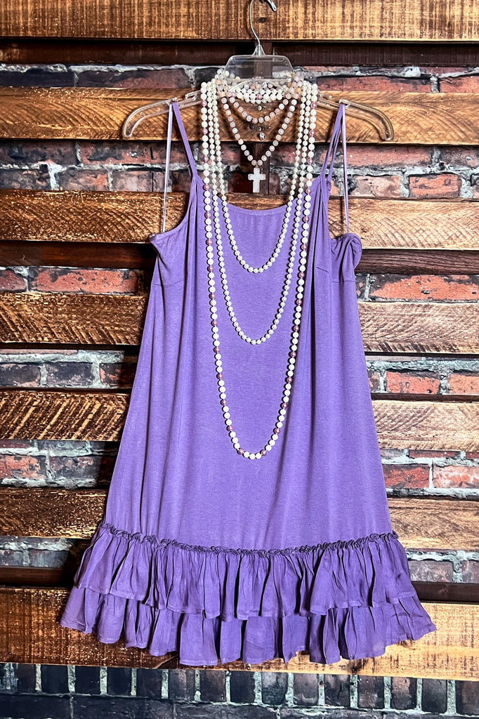 LAYERING SLIP DRESS EXTENDER IN PURPLE