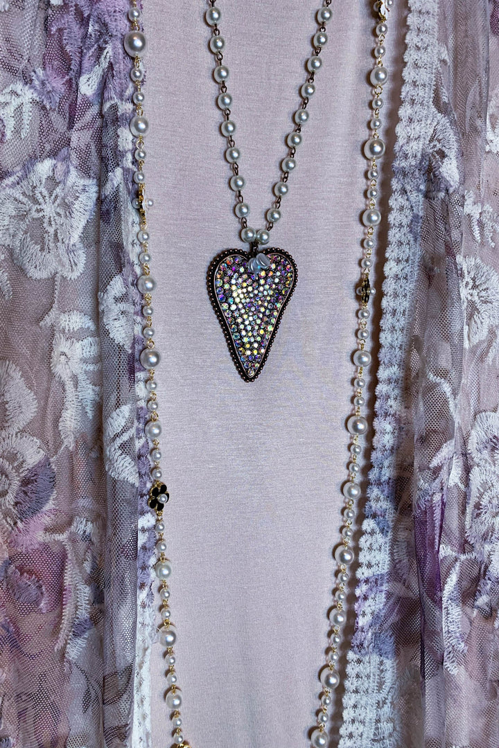 LOVE FOR A LIFETIME FLORAL LACE DUSTER KIMONO