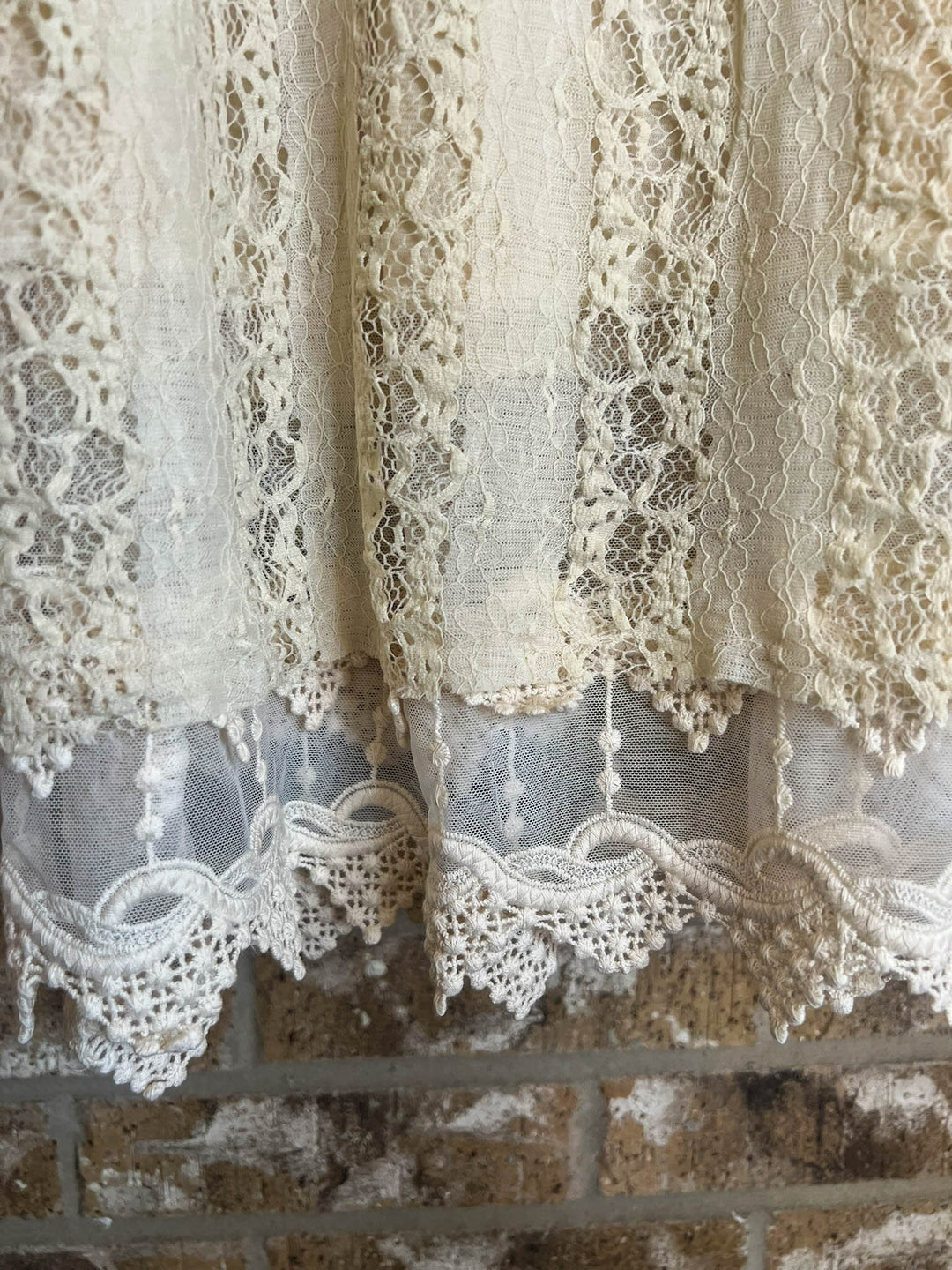 Let Me Call You Sweetheart Beige Lace Layered Tunic