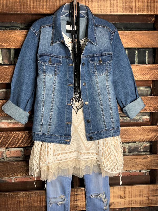 MY GO TO STYLE ICON JACKET BLUE DENIM