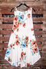 BEAUTY OF THE SEASON FLORAL DRESS IN IVORY & MIX