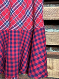 A BIT OF SOMETHING PRETTY DRESS PLAID PRINT IN NAVY & RED---------sale