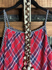 A BIT OF SOMETHING PRETTY DRESS PLAID PRINT IN NAVY & RED---------sale
