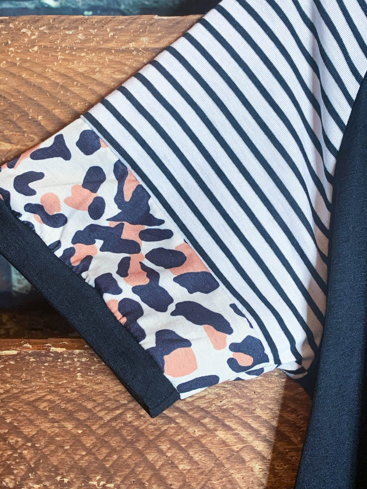 Black & Multi-Color Tunic--------Sale