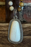 SNOW STORM NATURAL STONE NECKLACE