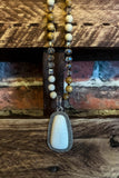 SNOW STORM NATURAL STONE NECKLACE