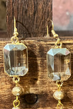 Timeless Glamour Crystal Olive Fish Earrings