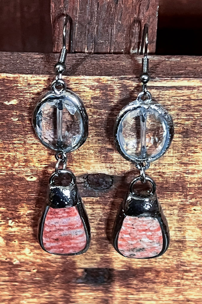 Sweet On You Natural Stone Jasper Fish Earrings