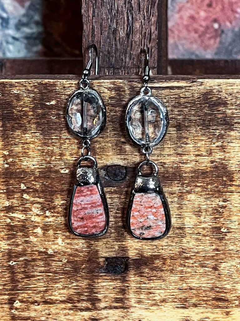 Sweet On You Natural Stone Jasper Fish Earrings