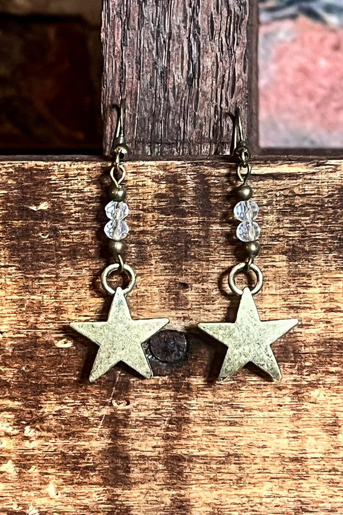 A Star is Born Earrings in Bronze Star Charm