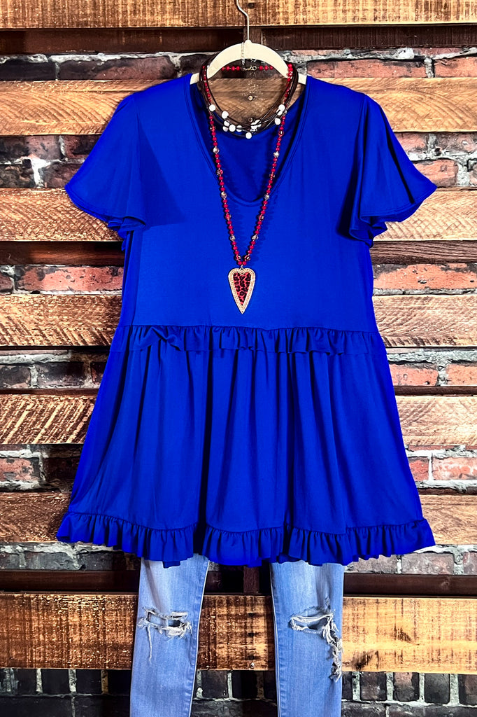 HOLDING OUT HOPE BABYDOLL IN ROYAL BLUE