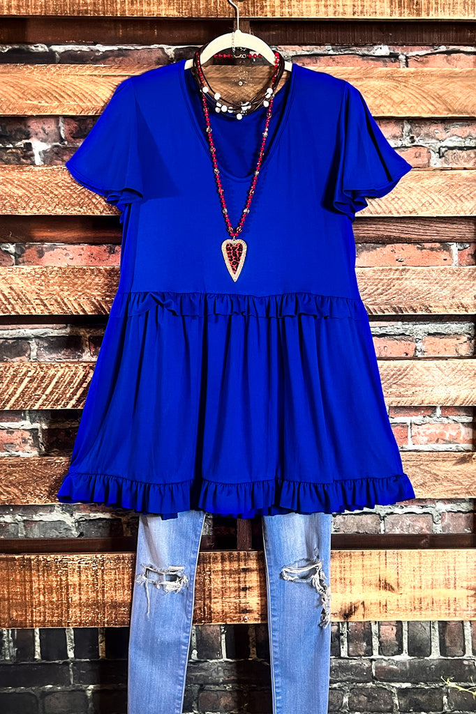 HOLDING OUT HOPE BABYDOLL IN ROYAL BLUE