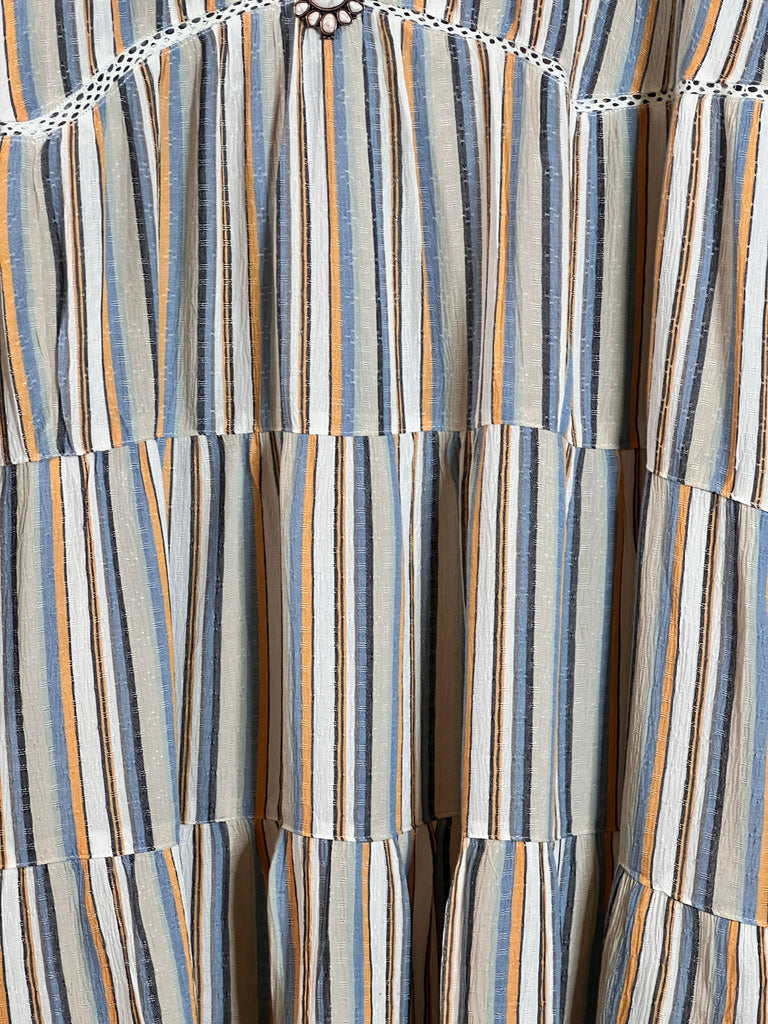 Without Worry  Striped Dress in Multi-Color