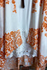 OCEAN OF LOVE PRETTY PRINT KIMONO IN IVORY & RUST