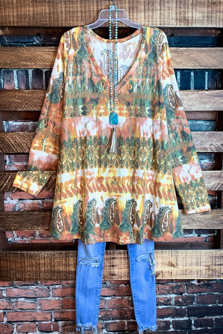 4X-5X- V NECK SOFT FLEECE TUNIC------------SALE