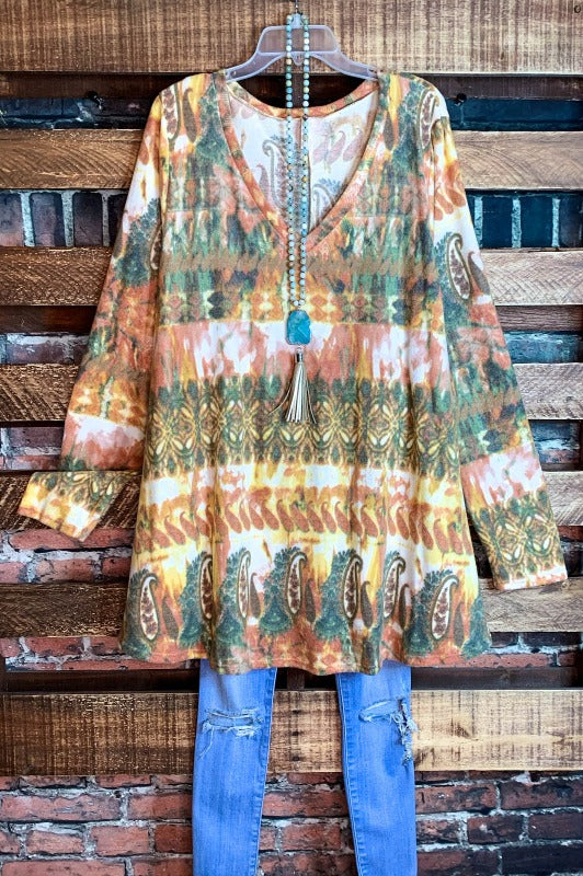 4X-5X- V NECK SOFT FLEECE TUNIC------------SALE