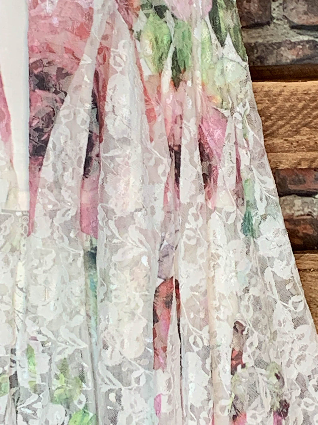 Celebration Style Lace White & Multi-Color Vest Duster