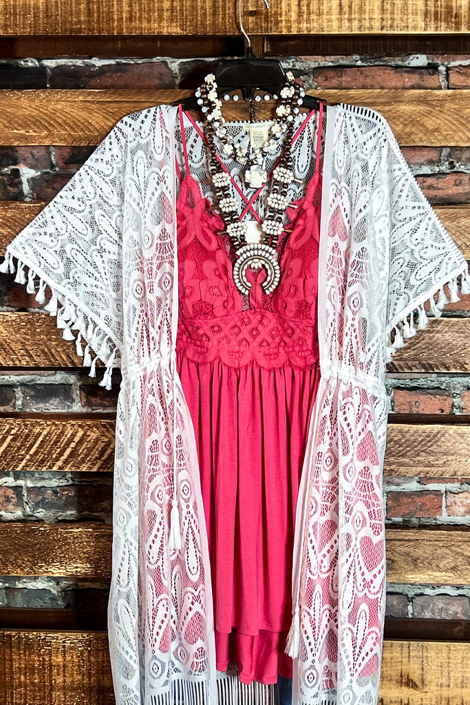 SUMMER POOL BEACH COVER UP KIMONO IN WHITE----------SALE