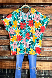 The Almost Paradise Floral Top in Multi-Color