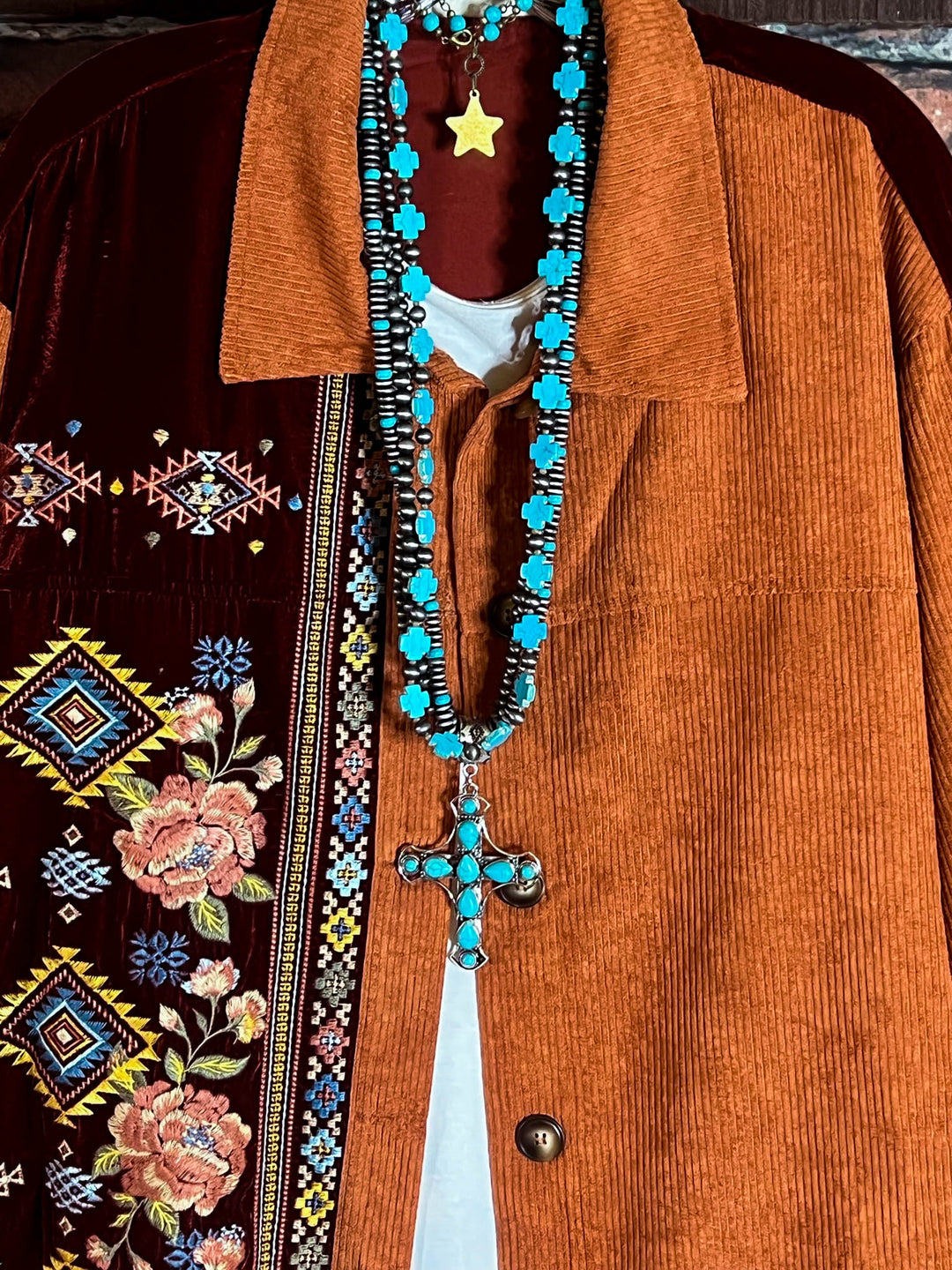 16-26  SIZE - VELVET & CORDUROY SHIRT-------SALE