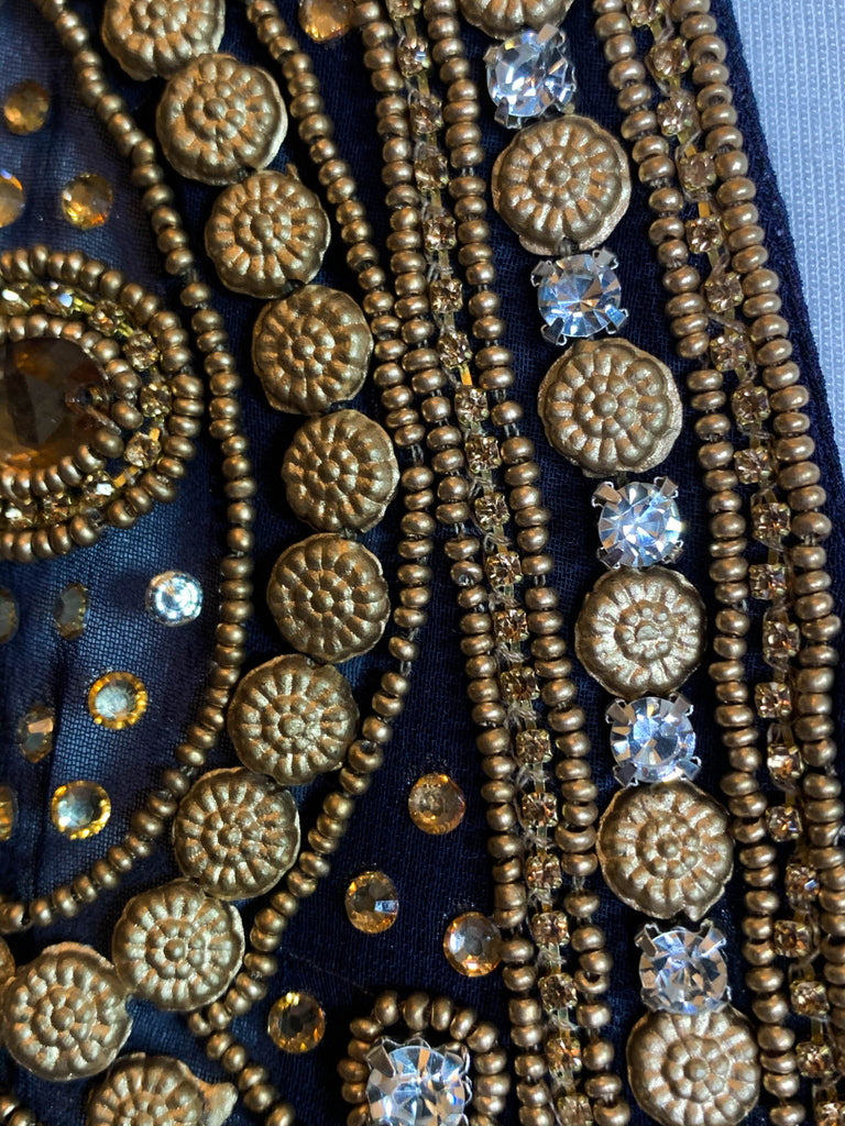 GLAMOUR NIGHTS NAVY EMBELLISHED & PERFECTLY TIMELESS KIMONO