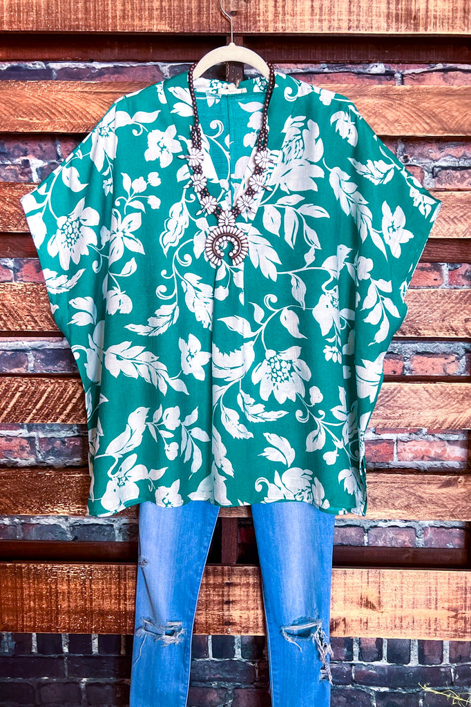 BLOUSE IN GREEN & WHITE------------SALE