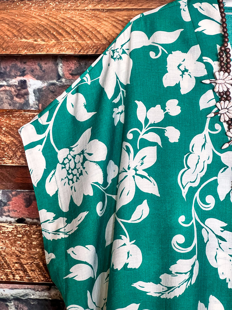 BLOUSE IN GREEN & WHITE------------SALE