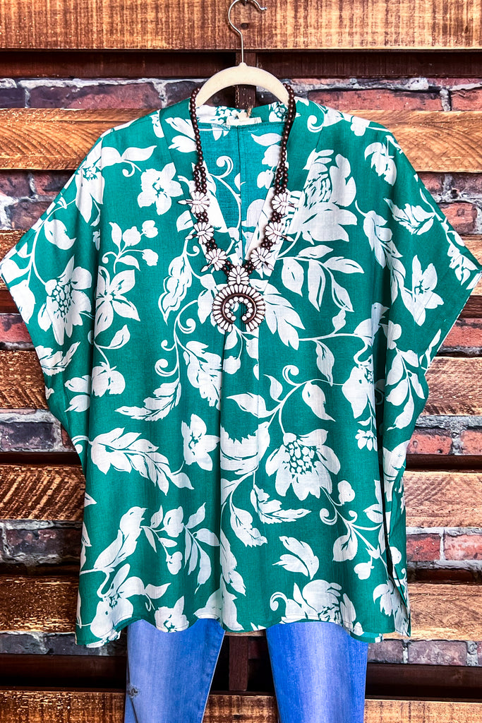 BLOUSE IN GREEN & WHITE------------SALE