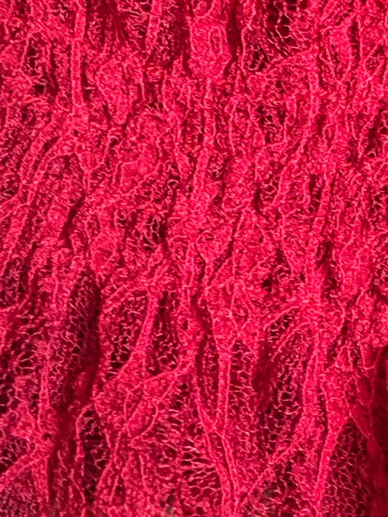 LACE DRESS IN CRIMSON-----------SALE