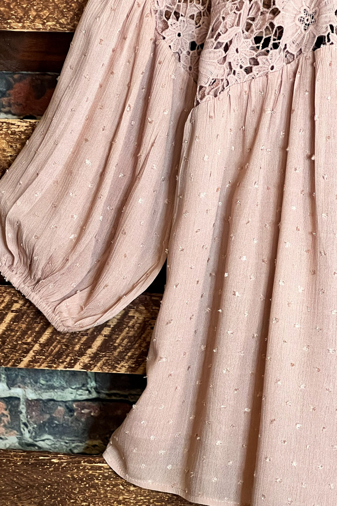 Lace Blouse in Mauve -------- Sale