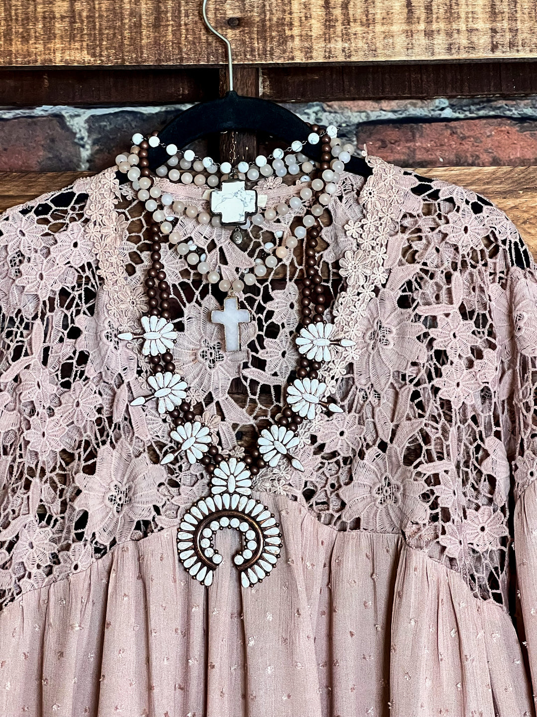 Lace Blouse in Mauve -------- Sale