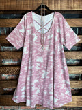 Plus Size 1X-3X Camo Pink Oversized Dress-------Sale