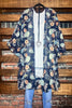 PRETTY IN PARADISE CHIFFON CARDIGAN IN NAVY & MULTI-COLOR---------SALE