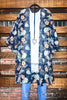 PRETTY IN PARADISE CHIFFON CARDIGAN IN NAVY & MULTI-COLOR---------SALE