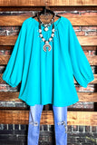 A PERFECT DAY BLUE JADE BLOUSE