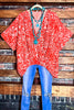 LEOPARD PRINT TOP IN ORANGE --------- SALE