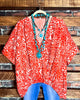 LEOPARD PRINT TOP IN ORANGE --------- SALE