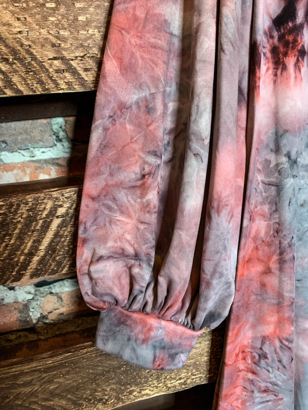 ENJOYING EVERYDAY TIE DYE DRESS 3X 4X 5X IN MULTI-COLOR