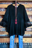 DARLING OF MINE LACE SLEEVE TOP IN BLACK