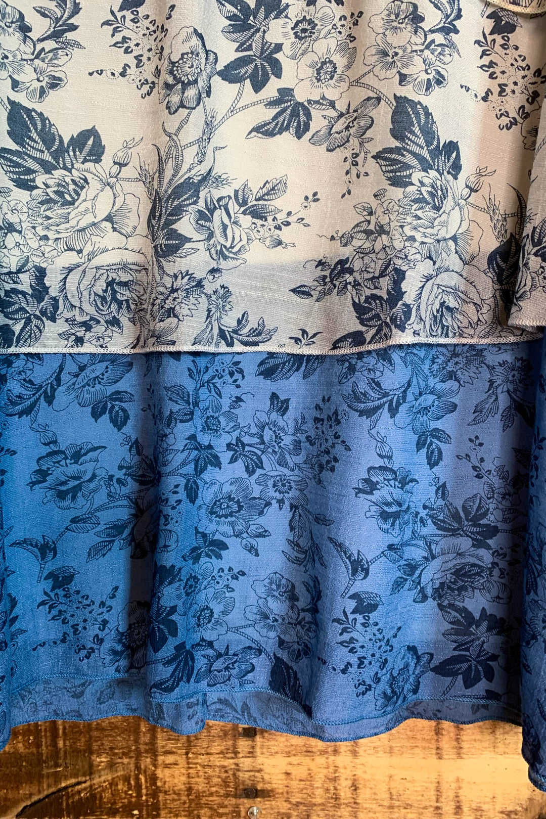 Dress In Beige & Blue 6-10 Size --------Sale